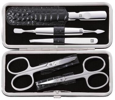 Набір для манікюру ZWILLING Kroko Edition (10 предметів) з екошкіряним кейсом, нержавіюча сталь