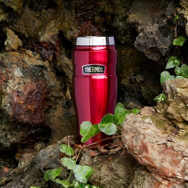 Термокружка Thermos King Reise, нержавіюча сталь, 470 мл, колір полуниця, 8.3 x 8.3 x 20 см