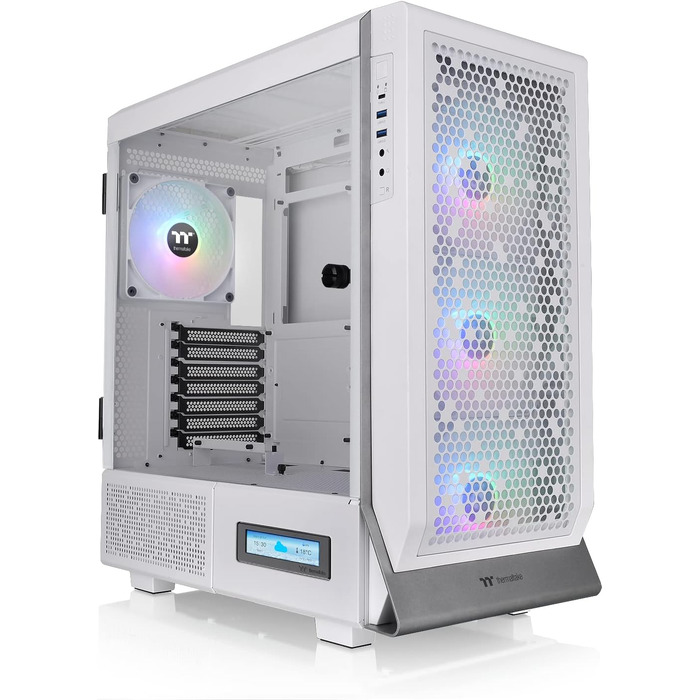 Корпус Thermaltake Ceres 500 TG ARGB Mid-Tower ATX/E-ATX, білий (Snow) з LCD-панеллю, 4 ARGB вентиляторами та USB-C