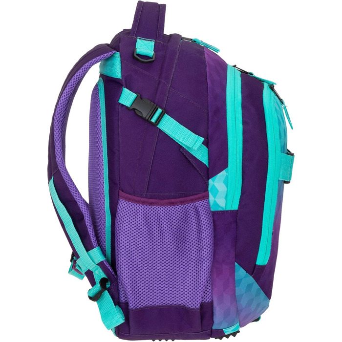 Дитячий рюкзак Elephant Hero Signature з дощовиком, Violet Cube (Lila-Türkis)