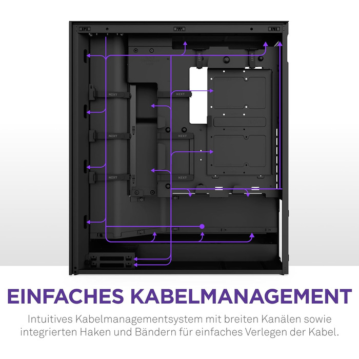 Корпус NZXT H7 Flow: Mid-Tower з покращеною вентиляцією | Чорний | Підтримка 3 x 120мм вентиляторів для GPU | 3 x 120мм фронтальні вентилятори | 420мм радіатор