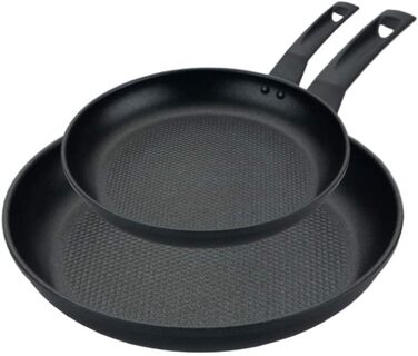 Набір сковорідок Prestige 9 x Tougher: 3 шт. (21/25/29 см) з антипригарним покриттям, стійким до подряпин, індукційні, з ергономічними ручками, безпечні для духовки та посудомийної машини