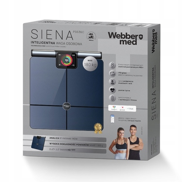 Розумні ваги для ванної кімнати Webber PRO+ Siena PS636C з WiFi