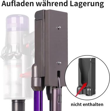 Підставка для пилососа Dyson V15, V12, V11, V10, V8, V7 – стабільна підставка з алюмінію, без свердління, сірий колір