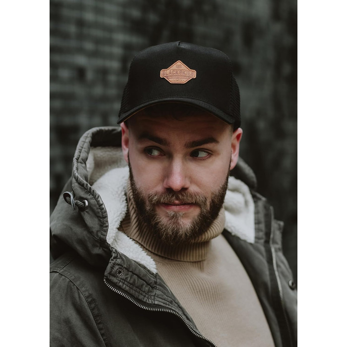 Кепка бейсболка Blackskies® Essentials Trucker Cap унісекс, чорно-коричнева, сітка, для вулиці та відпочинку