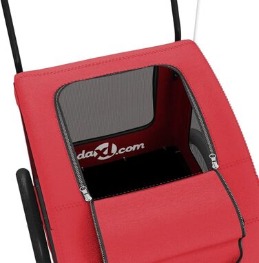 Фургон для собак VidaXL - червоний, 30 кг, Oxford-Gewebe, з прапором та відбивачами