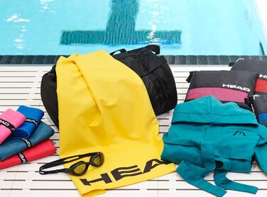 Рушник для дому Osama Home Head Active з гумкою, комплект мікрофібрових рушників. М'який, легкий, швидковисихаючий фітнес-рушник, вбираючий рушник для душу, компактні рушники для подорожей (70x140 см, Червоний Лава)