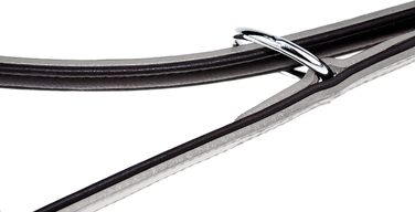 Leather Dog Leash - Training Leash - Leather Leash for Dogs - Leash 3-Way Adjustable, for All Dogs (230cm, Grey)