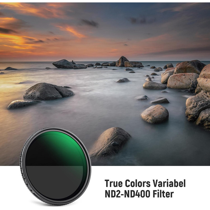 NEEWER Фільтр ND Variabler 67mm (ND2-ND400) з HD склом та алюмінієвим каркасом