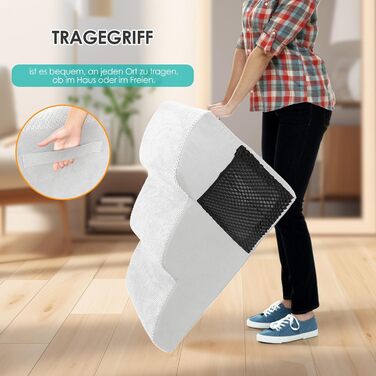 Сходинки для собак Myiosus: 3 сходинки, 40 см, водонепроникні, для маленьких собак і котів, білі