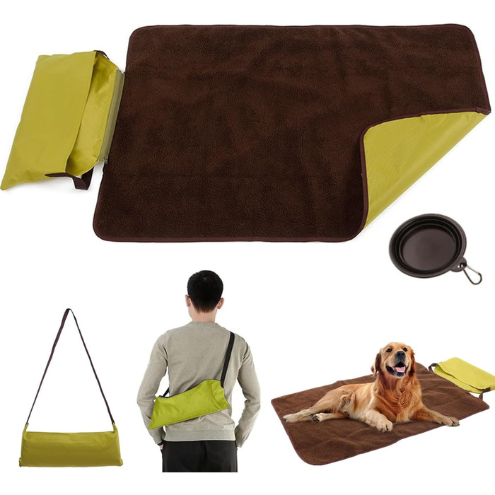 Водонепроникний килимок для тварин Bangminda 100x70 см з сумкою для подорожей та кемпінгу (для собак та котів)