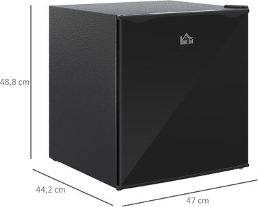 Mini морозильна камера HOMCOM 35 л, електрична, автономна, чорна, без замка