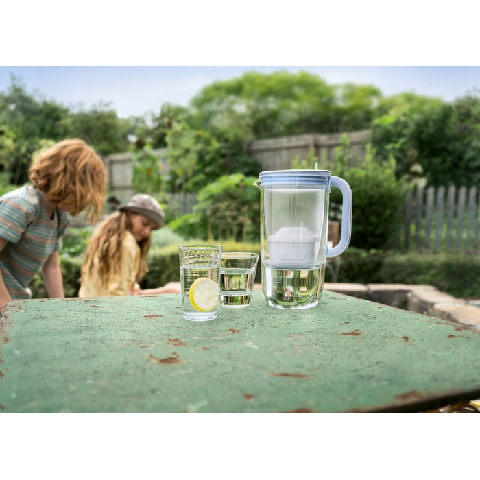 Скляний фільтр-відстоювач BRITA Glass + 1 фільтр Pure Performance та 2 фільтри Hard Water