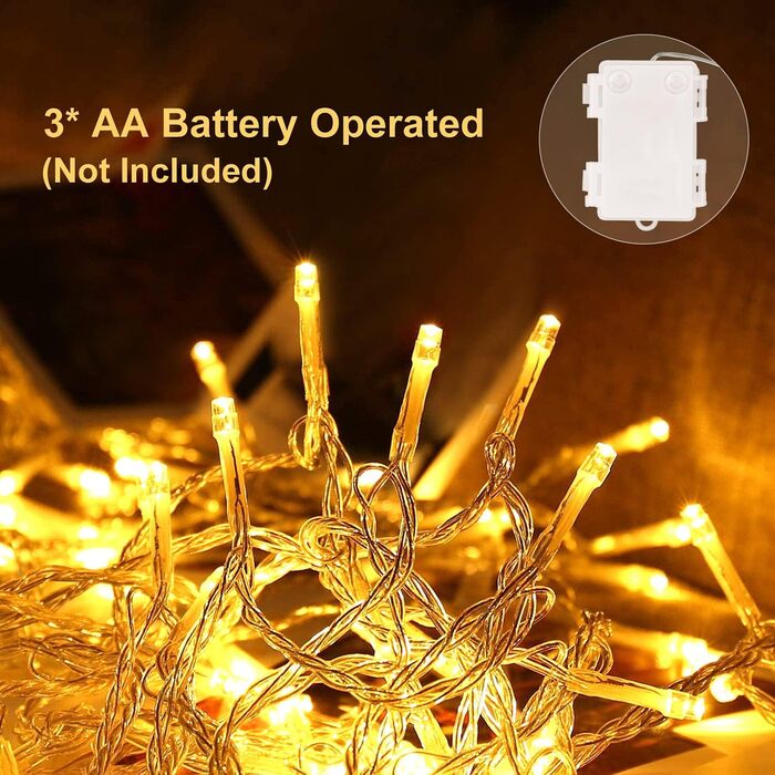 LED гірлянда 13м, 130 LED, 8 режимів, таймер, IP65, вологостійка, для балкона, саду, святкування, вечірки, весілля