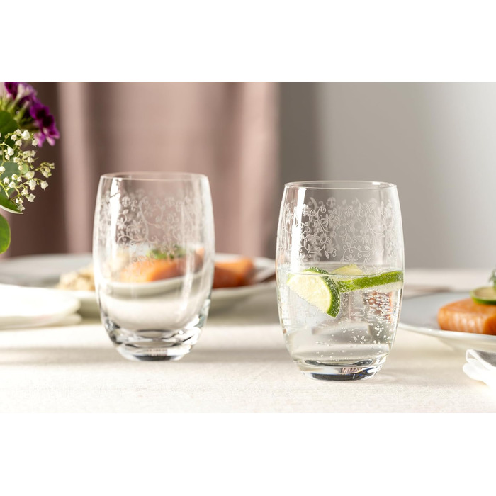 LEONARDO HOME CHATEAU Drinking Glasses, Glass, Clear, 6 Pieces (1 Pack), 6