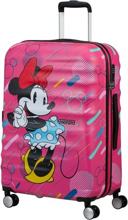 Чемодан American Tourister Wavebreaker Disney FL Spinner L, 77 см, 96 л, колірний дизайн Minnie Future Pop, матове покриття Disney