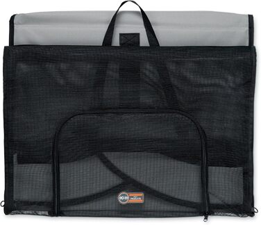 Транспортувальна сумка для тварин K&H PET Products, переноска для собак та котів, сіра/чорна, розмір L (43x41x38 см)
