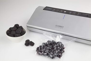 Вакуумний пакувальник CASO GourmetVac 380 Single: 15 л/хв, подвійна зварювальна лінія, регулювання вакууму та часу зварювання, 10 пакетів 20x30 см