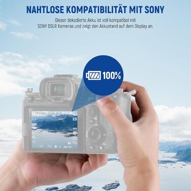 NEEWER 2 x NP-FZ100 акумулятор 2280mAh + USB зарядний пристрій для Sony ZV-E10II, A9III, A7CII, ZV-E1, A7III, A7IV, FX3, FX30, A6700, A1, A7C, A7CR, A7RIV, A7RV, A7SIII, A9II