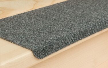 Ступінчасті килимки Ramon® MW прямокутної форми, сірі, 15 шт. - з міцним пластиковим кутом