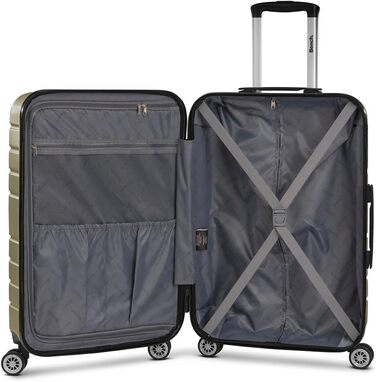 Набір валіз Bench Hartgepäck Seattle 3-в-1: міцний ABS, TSA-замок, 4 колеса | Dark-olive (M, 69 см)