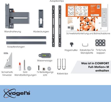 Настінне кріплення для телевізора Vogel's Comfort TVM 3445 Full-Motion 32-65