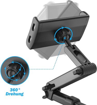 Універсальний тримач для планшету в авто Shawe, регульований, сумісний з iPad, Kindle, Fire, телефонами 4.7-10.5 дюймів