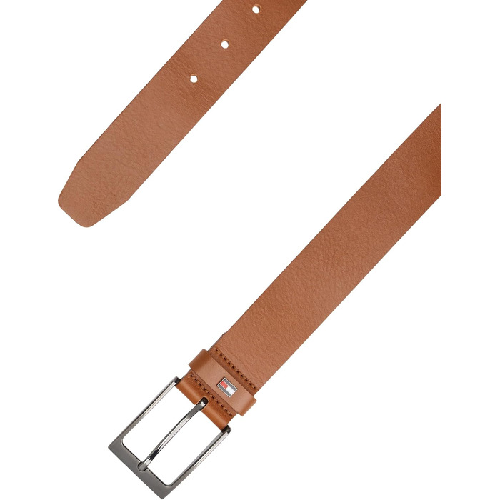 Чоловічий шкіряний ремінь Tommy Hilfiger Layton, 3,5 см, коричневий (Cognac)