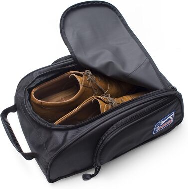 PGA TOUR Shoe Bag with Cleaning Accessories, Black