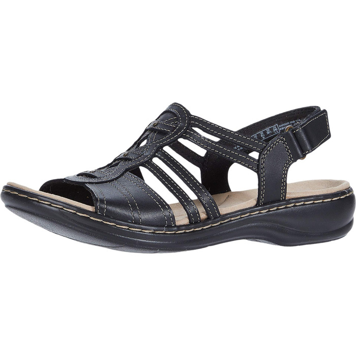 Сандалі жіночі Clarks Leisa Janna, шкіра, чорні (44 EU)