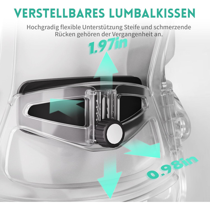 Ергономічне крісло для офісу та геймінгу з регульованими підлокітниками, широке сидіння
