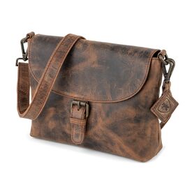 Сумка через плече Berliner Bags Catalina Vintage з натуральної шкіри (Earth) середнього розміру. Жіноча сумка-месенджер з магнітною застібкою