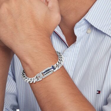 Tommy Hilfiger Браслет-ланцюг для чоловіків з нержавіючої сталі. Доступний у золотому або срібному кольорі