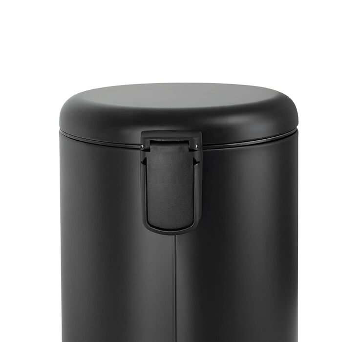 Сміттєве відро SVITA T20 з нержавіючої сталі, 20 літрів, з педаллю, для кухні (чорний)