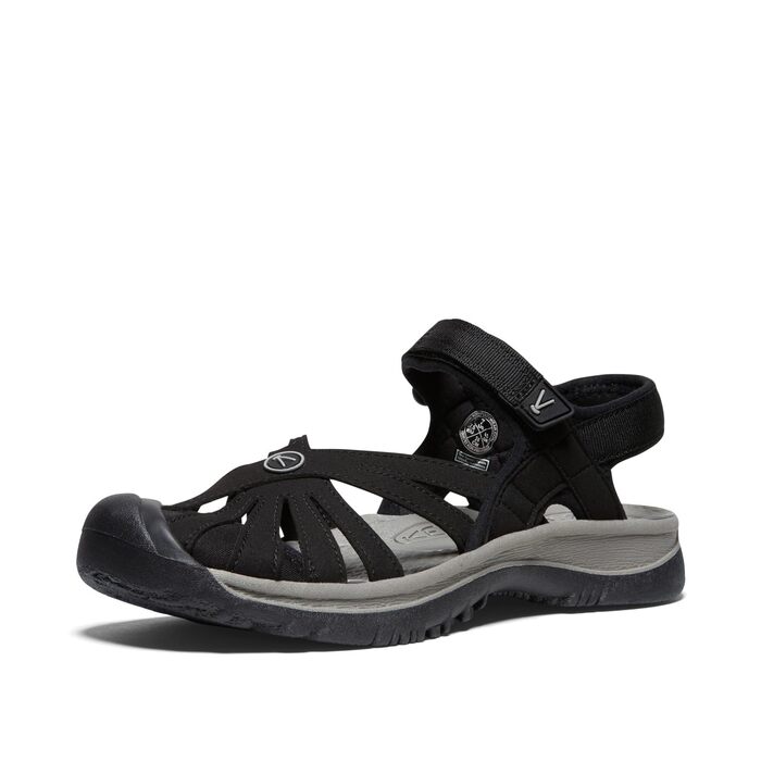 KEEN Rose Сандалі жіночі чорно-сірі, розмір 39 EU, закритий носок, повсякденні