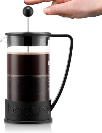 Френч-прес Bodum BRAZIL 1 л, нержавіючий фільтр, чорний, 3 чашки
