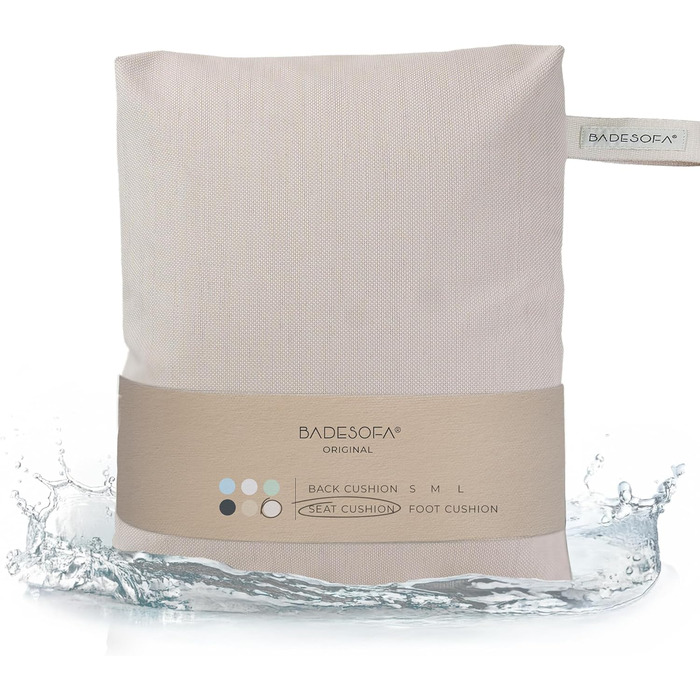 Bath Seat Cushions | Revolutionary Comfort for Bathtub, Shower & Whirlpool | Washable & Quick-Drying Bath Cushion in Pearl | Wellness Bathtub Accessories Handmade in EU
