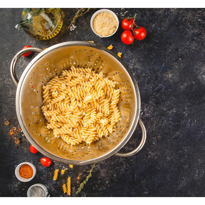 Ніж сито для макаронів Menax - нержавіюча сталь, кухонне сито, 18/24 см