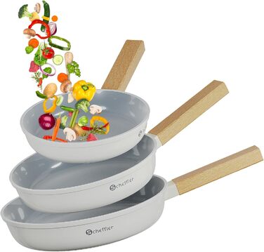 Scheffler Nonstick Fry Pan Set - 20/24/28cm - Induction Compatible