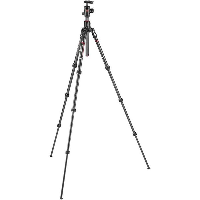Штатив Manfrotto Befree GT XPRO з алюмінієвою головкою 496, Twist Lock, для DSLR та беззеркальних камер з довгими об'єктивами, макрозйомка