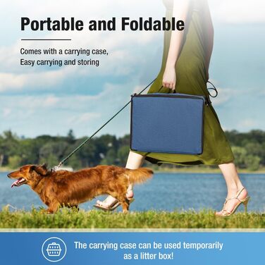 Транспортна переноска для собак та котів середнього розміру, 2-в-1, блакитна