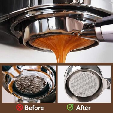 Портфільтр 51 мм сумісний з DeLonghi Dedica, La Specialista EC9335M/EC9155M/EC9355M/EC9665M, бездонний портфільтр з нержавіючої сталі, сито для еспресо, фільтр-корзина
