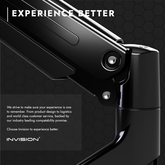 Кріплення для монітора Invision MX450: регульований кронштейн для моніторів 24'-40' VESA 75/100mm, 2-15 кг