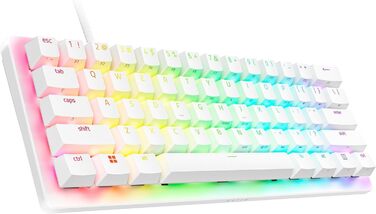 Клавіатура Razer Huntsman V3 Pro Mini - 60% з Red Switch (Аналоговий оптичний перемикач, PBT-клавіші, USB-C, QWERTY US)