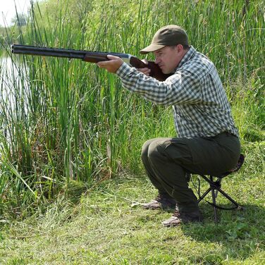 Набір з 2-х складаних туристичних стільців Komfotteu, міцні, до 150 кг, з плечовим ременем, для кемпінгу, полювання та відпочинку на природі