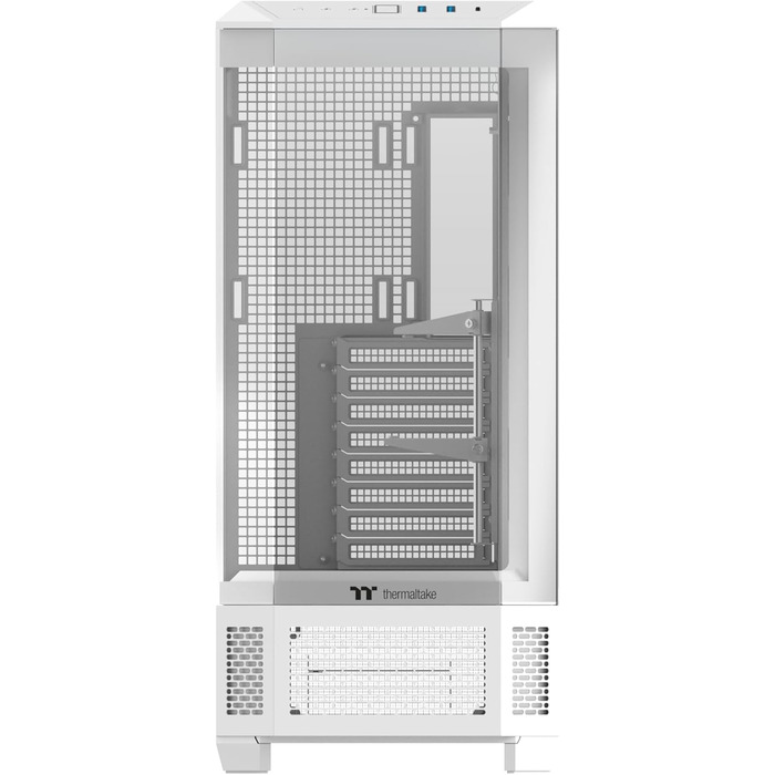Корпус Thermaltake View 600 TG Full Tower для ПК (E-ATX/ATX/mATX/mini-ITX) з прихованим підключенням, 4 скляними панелями, поворотними PCIe слотами, підтримкою радіатора до 420 мм та USB-C 3.2 Gen2 (Snow)
