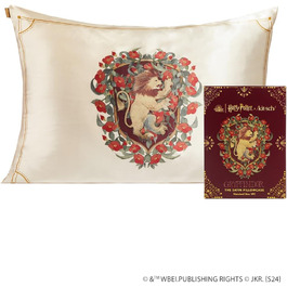 Kitsch Harry Potter satin pillowcase with zipper for hair and skin, softer than silk pillowcases, machine washable, wrinkle-free, standard size pillowcases