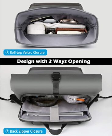 Рюкзак Rolltop з відділенням для ноутбука 15,6