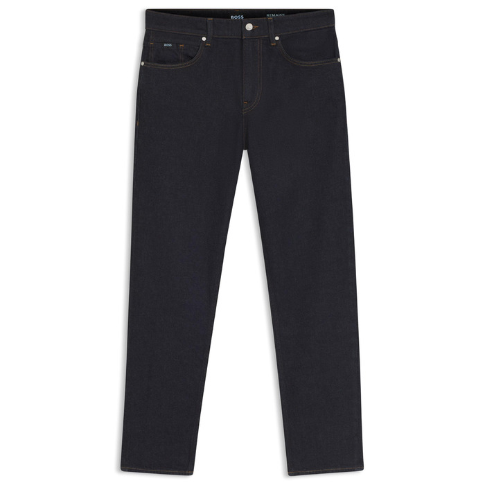 Чоловічі джинси BOSS Maine Regular-Fit сині з еластичного деніму (46W/34L)