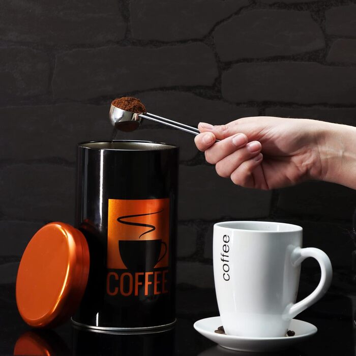 COM-FOUR® Дозатор для кави з нержавіючої сталі, 2 шт. - мірна ложка для приготування кави та випічки, 25 мл
